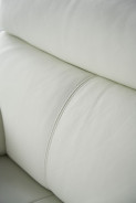 EK078 White Italian Leather Sofa & Loveseat Contemporary Style by American Eagle Furniture