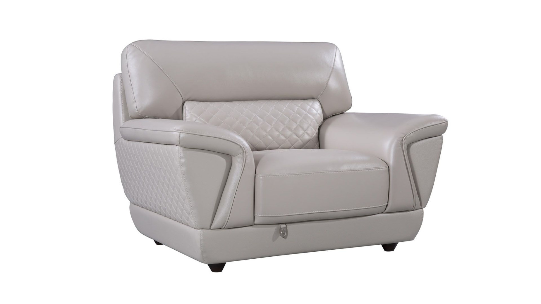 EK099 Light Gray Italian Leather Sofa & Loveseat Contemporary Style by American Eagle Furniture