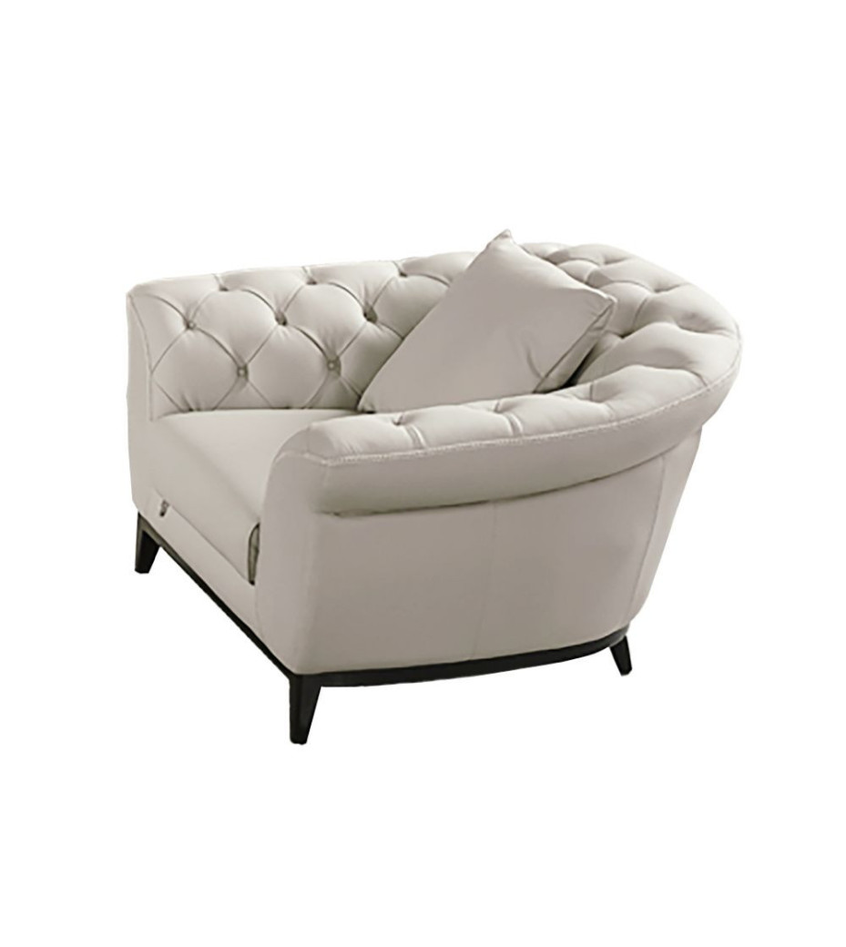 EK093 Light Gray Italian Leather Sofa & Loveseat Contemporary Style by American Eagle Furniture