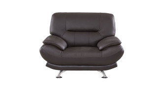 EK-B118 Dark Chocolate Genuine Leather Sofa & Loveseat Contemporary Style by American Eagle