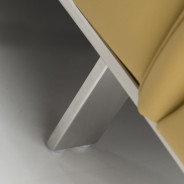 EK068 Yellow Italian Leather Sofa & Loveseat Contemporary Style by American Eagle Furniture