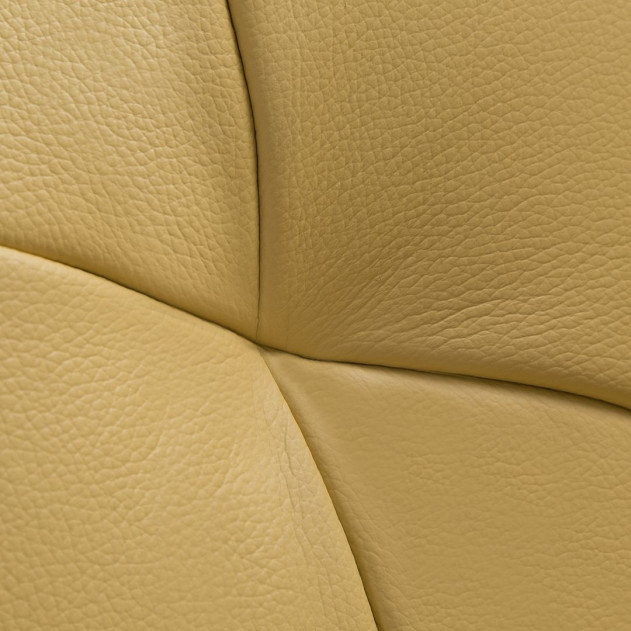 EK068 Yellow Italian Leather Sofa & Loveseat Contemporary Style by American Eagle Furniture