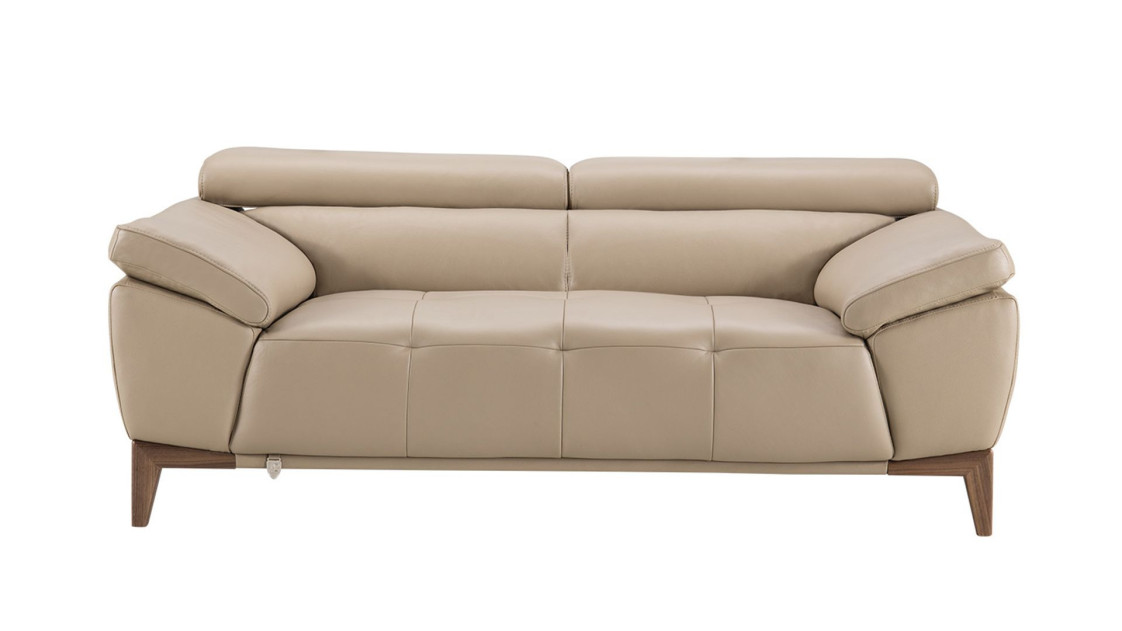 EK073 Tan Italian Leather Sofa & Loveseat Contemporary Style by American Eagle Furniture