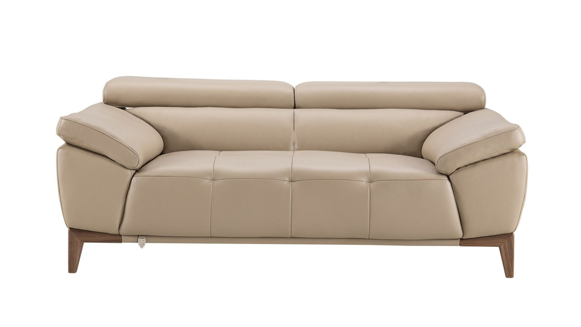 EK073 Tan Italian Leather Sofa & Loveseat Contemporary Style by American Eagle Furniture