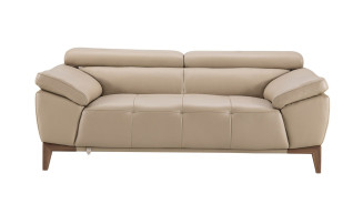EK073 Tan Italian Leather Sofa & Loveseat Contemporary Style by American Eagle Furniture