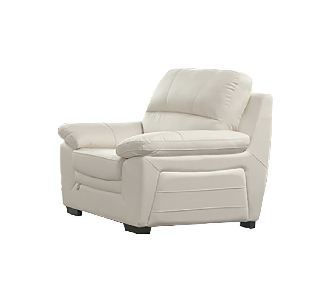 EK045 Ivory Italian Leather Sofa & Loveseat Contemporary Style by American Eagle Furniture