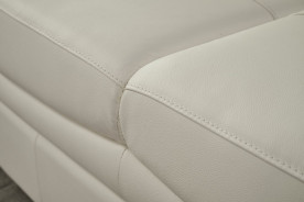 EK045 Ivory Italian Leather Sofa & Loveseat Contemporary Style by American Eagle Furniture