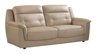 EK042 Tan Italian Leather Sofa & Loveseat Contemporary Style by American Eagle Furniture