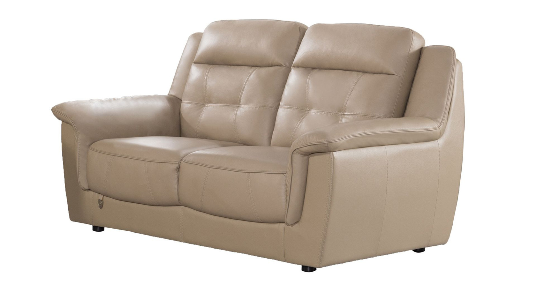 EK042 Tan Italian Leather Sofa & Loveseat Contemporary Style by American Eagle Furniture