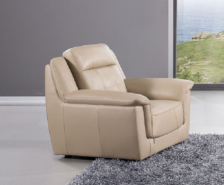 EK042 Tan Italian Leather Sofa & Loveseat Contemporary Style by American Eagle Furniture