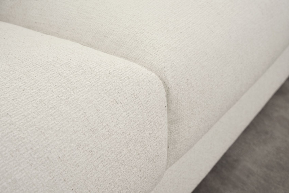 AE-L8013 White Fabric Sectional Sofa Set - Right Side Facing Chaise Contemporary Style by American Eagle Furniture