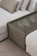 AE-L8013 Light Gray Fabric Sectional Sofa Set - Left Side Facing Chaise Contemporary Style by American Eagle Furniture