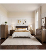5PC Queen Bedroom Set Mid-Century Modern Style Arden Collection By Modus Furniture