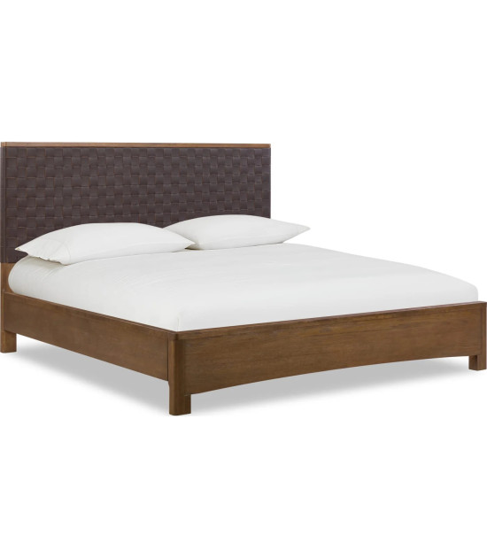 5PC Queen Bedroom Set Mid-Century Modern Style Arden Collection By Modus Furniture