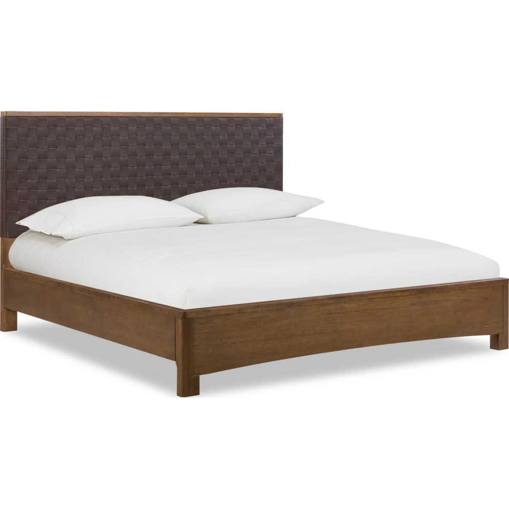 5PC Queen Bedroom Set Mid-Century Modern Style Arden Collection By Modus Furniture