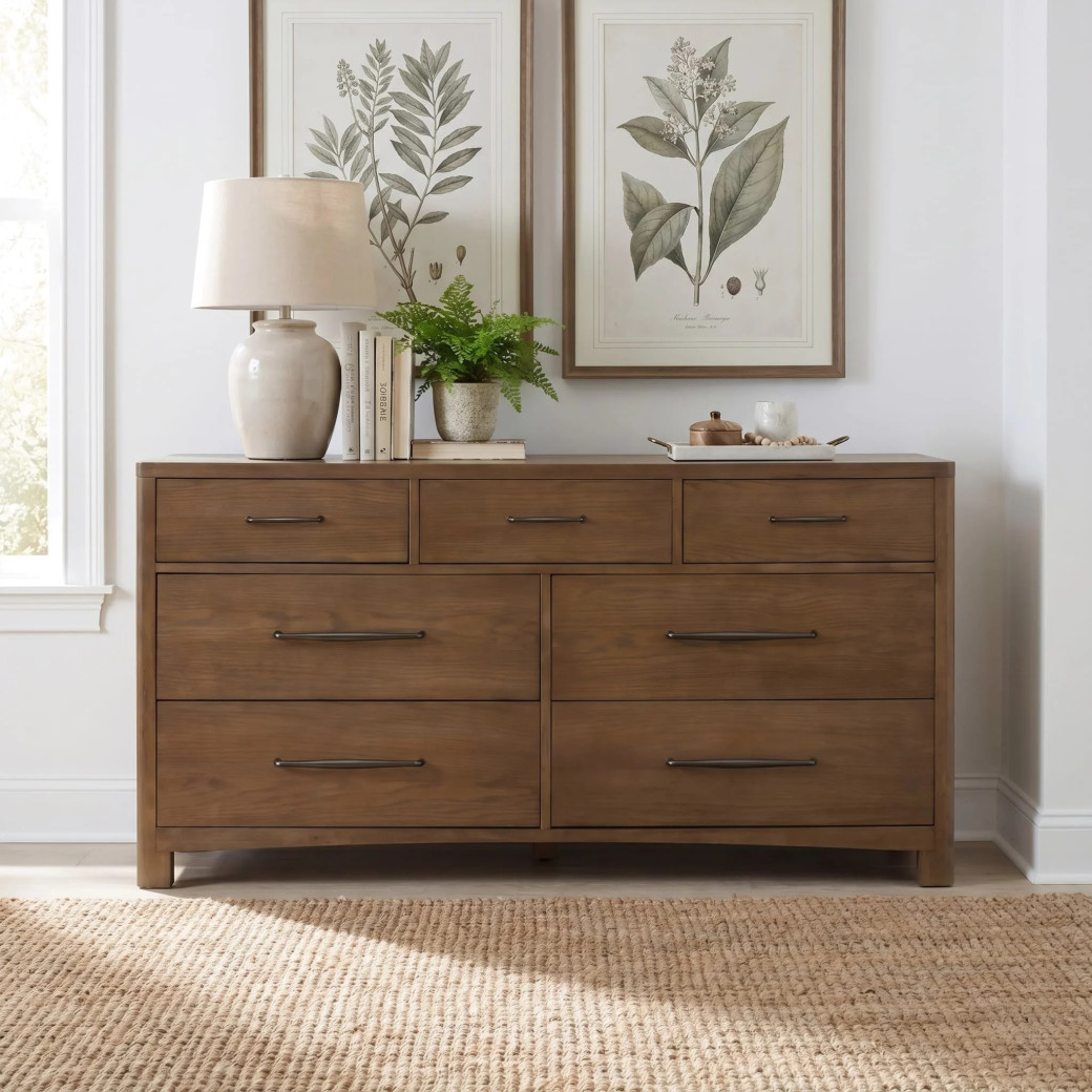 5PC Queen Bedroom Set Mid-Century Modern Style Arden Collection By Modus Furniture