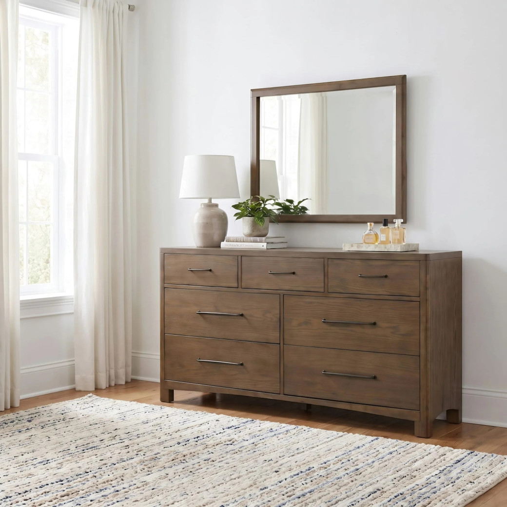 5PC Queen Bedroom Set Mid-Century Modern Style Arden Collection By Modus Furniture