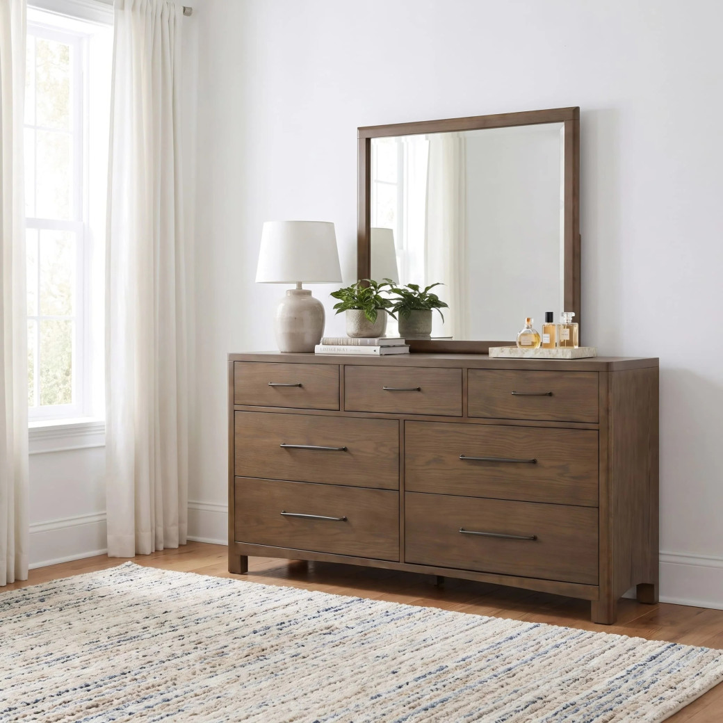 5PC Queen Bedroom Set Mid-Century Modern Style Arden Collection By Modus Furniture
