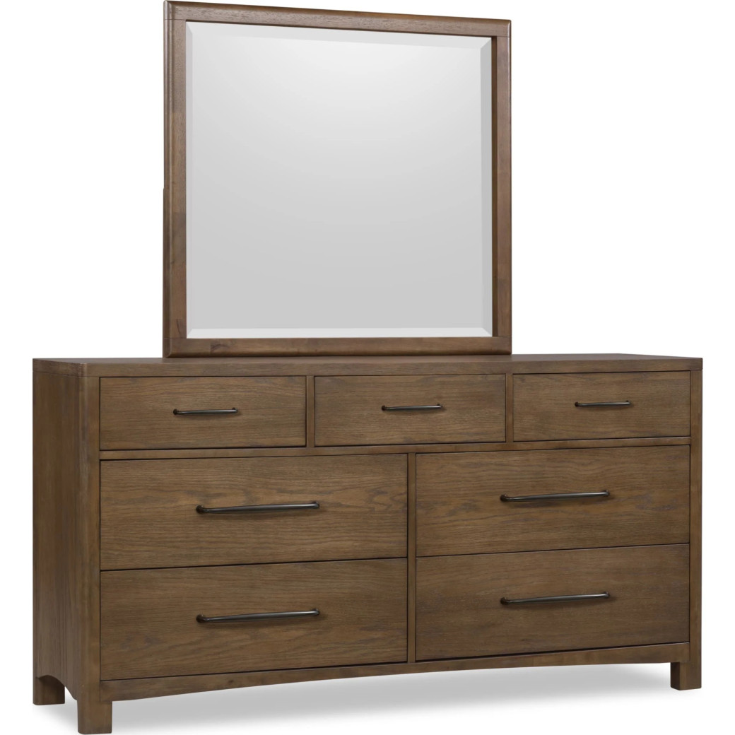 5PC Queen Bedroom Set Mid-Century Modern Style Arden Collection By Modus Furniture