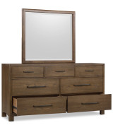 5PC Queen Bedroom Set Mid-Century Modern Style Arden Collection By Modus Furniture