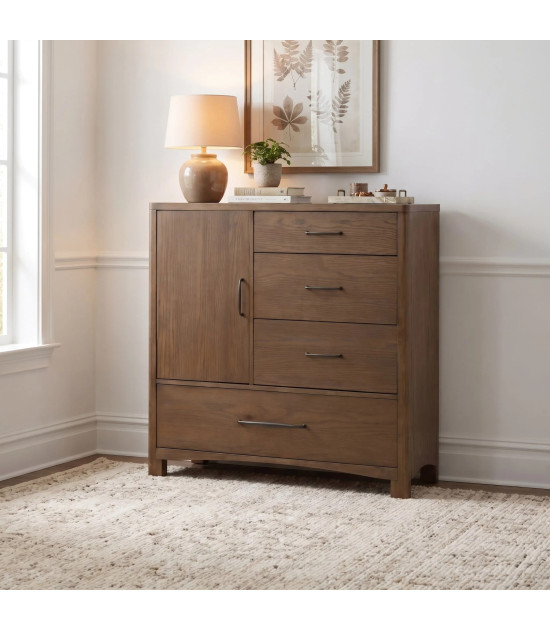 5PC Queen Bedroom Set Mid-Century Modern Style Arden Collection By Modus Furniture