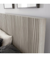 5PC Queen Bedroom Set in Misty Grey – Glam Style  Argento Collection by Modus Furniture