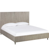 5PC Queen Bedroom Set in Misty Grey – Glam Style  Argento Collection by Modus Furniture