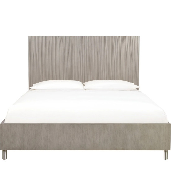 5PC Queen Bedroom Set in Misty Grey – Glam Style  Argento Collection by Modus Furniture