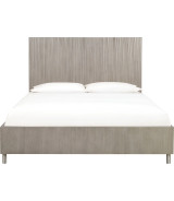 5PC Queen Bedroom Set in Misty Grey – Glam Style  Argento Collection by Modus Furniture