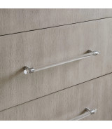 5PC Queen Bedroom Set in Misty Grey – Glam Style  Argento Collection by Modus Furniture