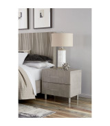 5PC Queen Bedroom Set in Misty Grey – Glam Style  Argento Collection by Modus Furniture