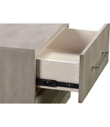 5PC Queen Bedroom Set in Misty Grey – Glam Style  Argento Collection by Modus Furniture