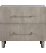5PC Queen Bedroom Set in Misty Grey – Glam Style  Argento Collection by Modus Furniture