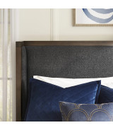 5-Piece Queen Bedroom Set – Boracay Collection Mid-Century Modern Style in Wild Oats Brown