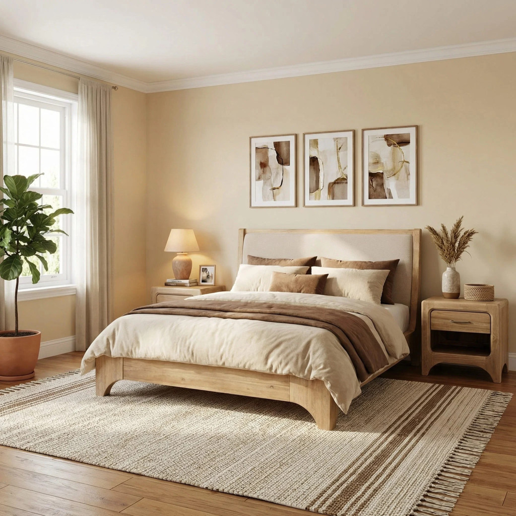 5PC Queen Bedroom Set Transitional Style | Brentwood Collection by Modus Furniture