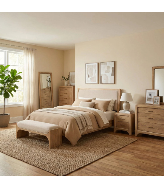 5PC Queen Bedroom Set Transitional Style | Brentwood Collection by Modus Furniture