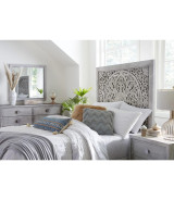 5PC Full Size Bedroom Set Boho Chic Collection– Washed White | Modus Furniture