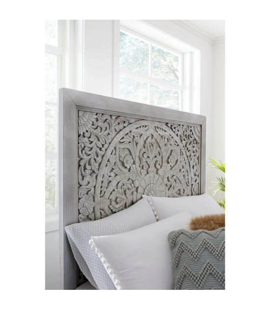5PC Full Size Bedroom Set Boho Chic Collection– Washed White | Modus Furniture