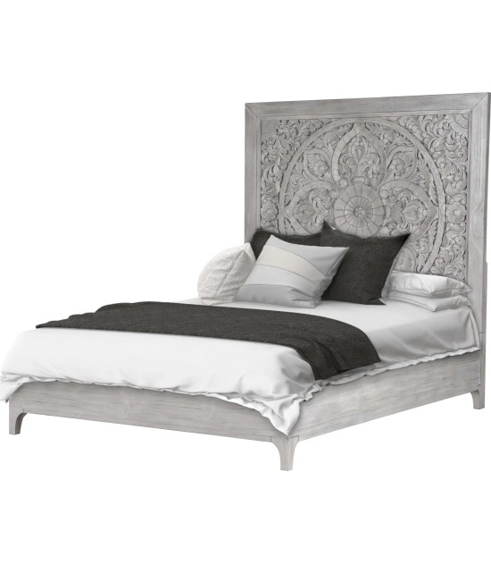 5PC Full Size Bedroom Set Boho Chic Collection– Washed White | Modus Furniture