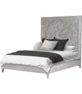 5PC Full Size Bedroom Set Boho Chic Collection– Washed White | Modus Furniture