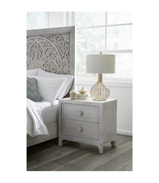 5PC Full Size Bedroom Set Boho Chic Collection– Washed White | Modus Furniture