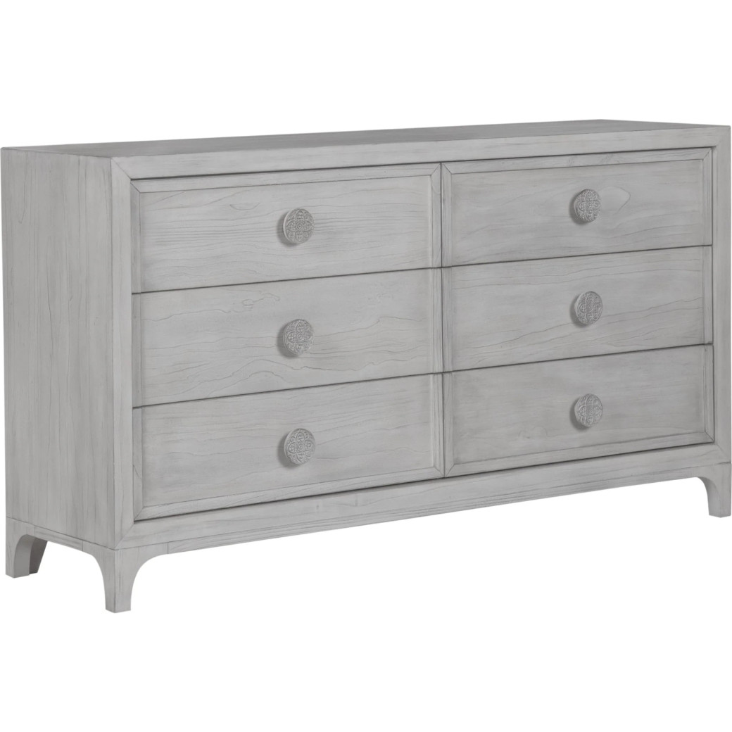 5PC Full Size Bedroom Set Boho Chic Collection– Washed White | Modus Furniture