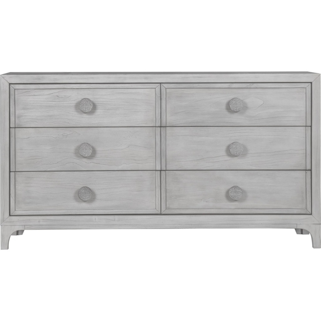 5PC Full Size Bedroom Set Boho Chic Collection– Washed White | Modus Furniture