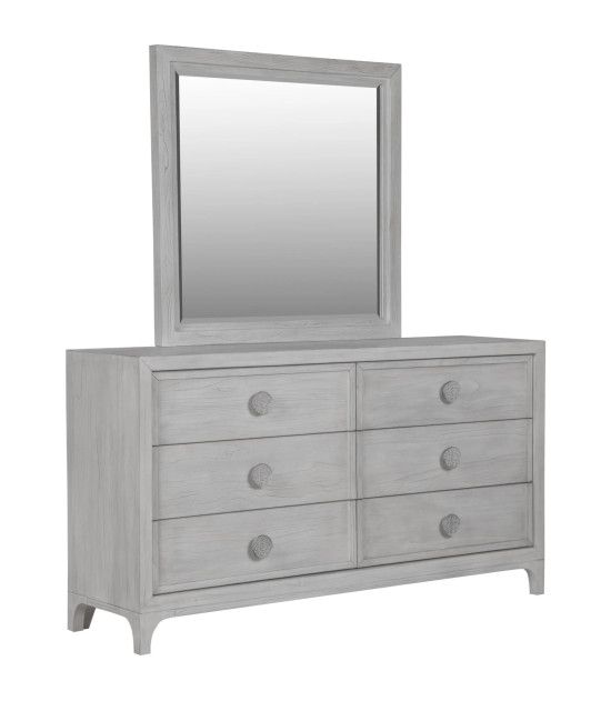 5PC Full Size Bedroom Set Boho Chic Collection– Washed White | Modus Furniture