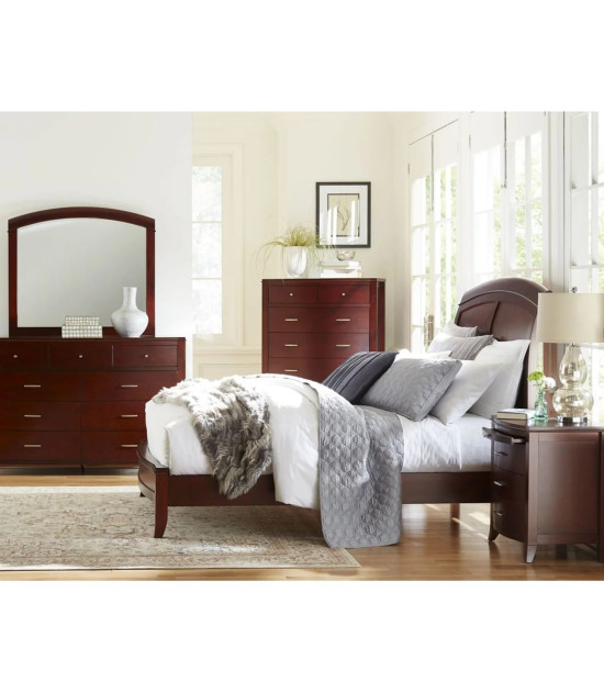 5PC Queen Bedroom Set – Modern Rustic Style | Brighton Collection by Modus Furniture