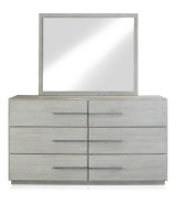 5PC Full Size Bedroom Set – Farmhouse Wood Bedroom Furniture, Cotton Gray | Destination Collection by Modus Furniture