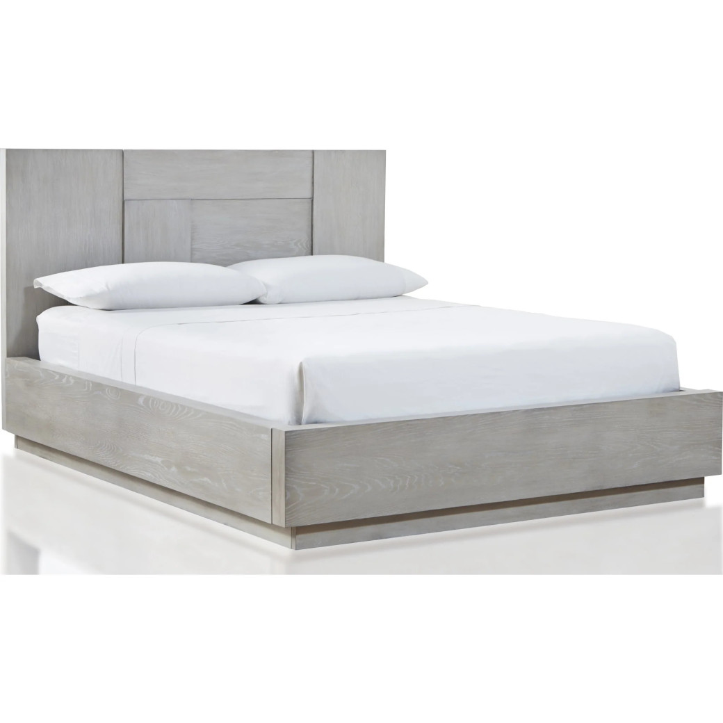5PC Full Size Bedroom Set – Farmhouse Wood Bedroom Furniture, Cotton Gray | Destination Collection by Modus Furniture