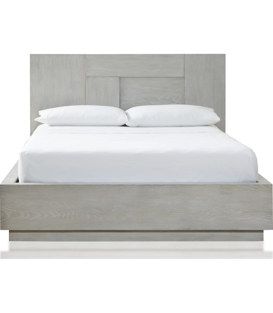 5PC Full Size Bedroom Set – Farmhouse Wood Bedroom Furniture, Cotton Gray | Destination Collection by Modus Furniture