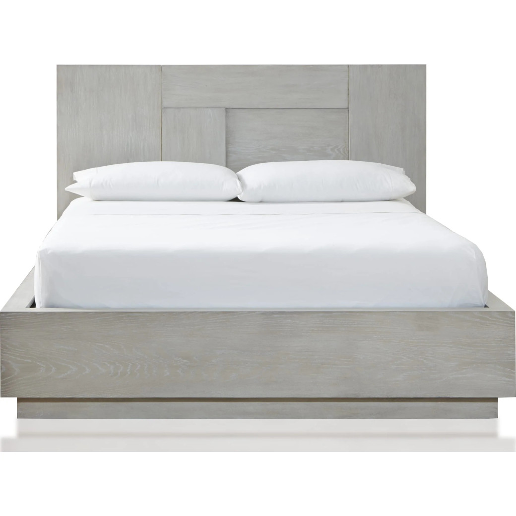 5PC Full Size Bedroom Set – Farmhouse Wood Bedroom Furniture, Cotton Gray | Destination Collection by Modus Furniture