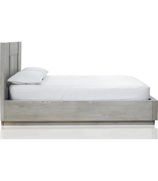 5PC Full Size Bedroom Set – Farmhouse Wood Bedroom Furniture, Cotton Gray | Destination Collection by Modus Furniture
